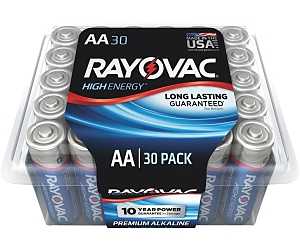 AA Alkaline Batteries 1.5V 750mAh 30 Pack