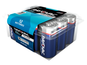 D Alkaline Batteries 1.5V 17,500mAh 12 Pack