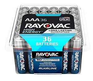 AAA Alkaline Batteries 1.5V 1100mAh 36 Pack