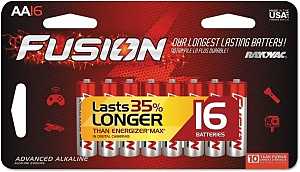 AA Premium Alkaline Batteries 1.5V 16 Pack High-Drain Devices
