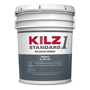 Standard Interior Primer, White Flat, 5 Gallon