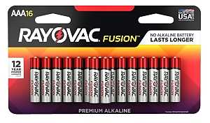 AAA Alkaline Batteries 16 Pack