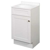 18 in White Shaker Vanity Combo