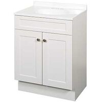 24 in White Shaker Vanity Combo