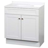 30 in White Shaker Vanity Combo