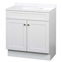 36 in White Shaker Vanity Combo