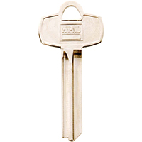 BE2 Nickel-Plated Brass Key Blank for Best Cabinet & House Locks