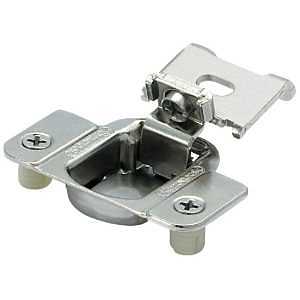 1/2 in Overlay Cabinet Hinge, Nickel Finish