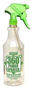 32 oz 360 Degree Upside-Down Spray Bottle, Clear Plastic