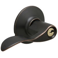 Accent Keyed Entry Lever Door Lockset, Aged Bronze