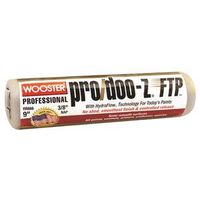 9 in x 3/8 in Nap Paint Roller Cover, White Fabric