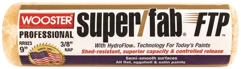 9 in x 3/8 in Nap Paint Roller Cover Shed-Resistant Fabric