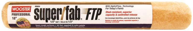 18 in Paint Roller Cover 1/2 in Nap Lager Fabric Shed-Resistant