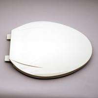 TOILET SEAT ELONG PLASTIC WHT