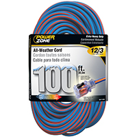 CORD EXT12/3X100FT BLU/ORG STP