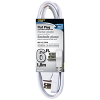 CORD EXT INDR 3OUT16/3X6FT WHT