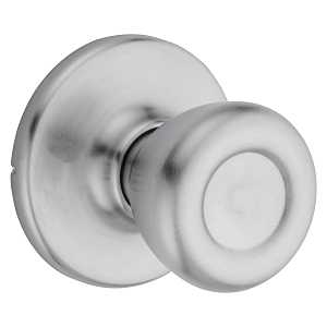 Tylo Passage Door Knob, Satin Chrome Finish