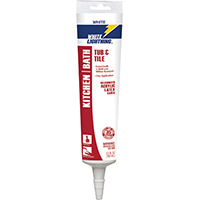 Tub & Tile Adhesive Caulk White 5.5 oz Squeeze Tube