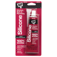 Kitchen & Bath Silicone Sealant White 2.8 oz Squeeze Tube
