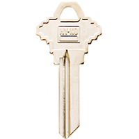 Schlage SC20 Key Blank, Nickel-Plated Brass