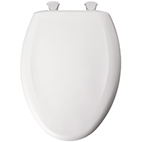 TOILET SEAT ELONG PLSTC WHITE