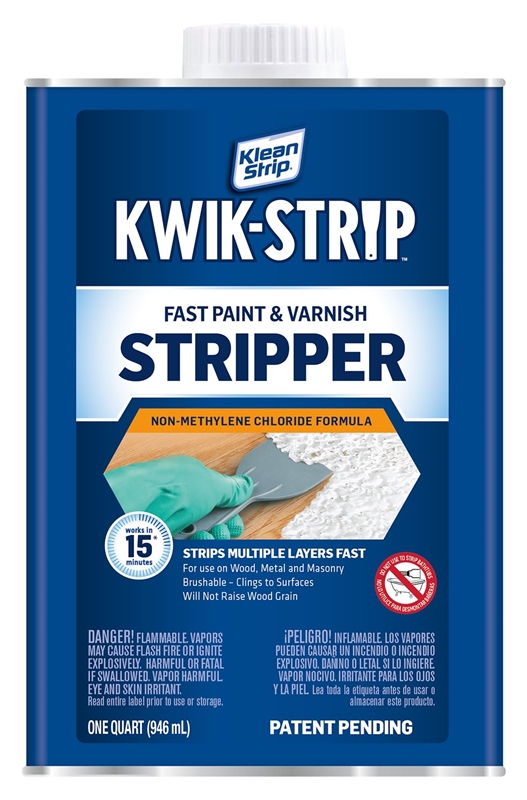 KWIK-STRIP Paint & Varnish Stripper Liquid, 1 Quart