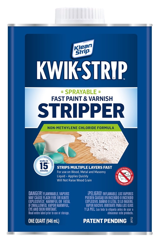 KWIK-STRIP Paint & Varnish Stripper Liquid, 1 Quart Can