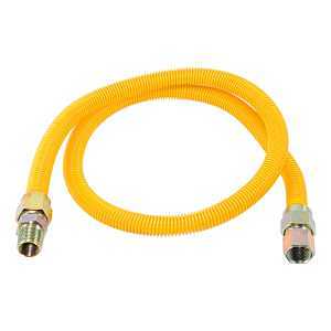 Stainless Steel Gas Connector 1/2 in x 5/8 in OD x 48 in