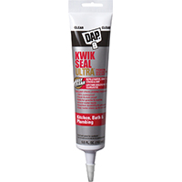 White Siliconized Kitchen & Bath Sealant, 5.5 oz Cartridge