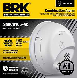 Smoke & Carbon Monoxide Alarm AC/DC Powered