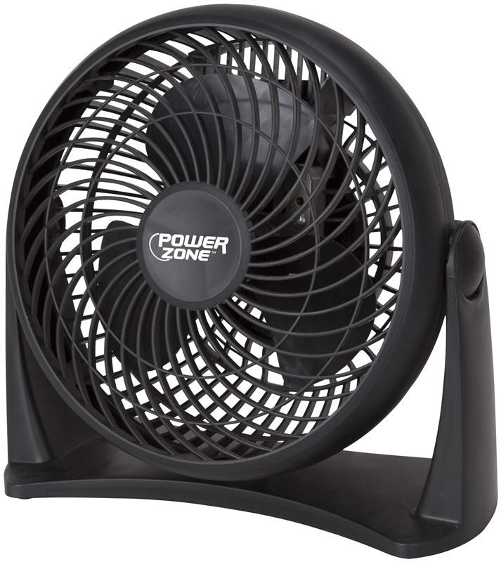 8 in Turbo Fan 3-Speed Black 120V Table Fan