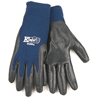 GLOVES NITRILE GRY -KNIT L