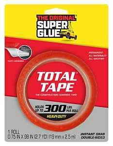 Double-Sided Tape Roll 3/4 in x 98 ft