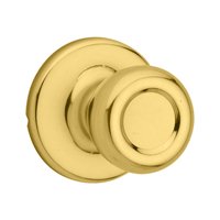 Tylo Passage Door Knob, Polished Brass