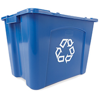 14 Gal Blue Stackable Recycling Box