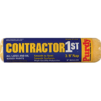 9 in x 3/8 in Polyester Paint Roller Cover Kit with Frame & Tray