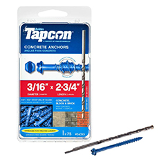 SCREW MASONRY HEX 3/16X2-3/4