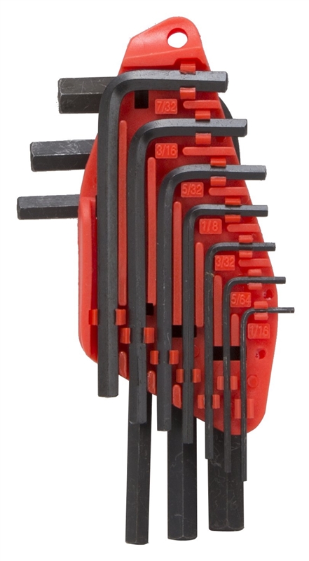 Short Arm SAE Hex Key Set, 10-Piece
