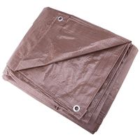 TARP MED DTY BROWN 8X10FT
