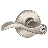 Seville Entry Door Lever, Satin Nickel Finish