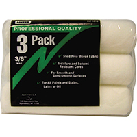 9 in x 3/8 in Nap Fabric Paint Roller Covers 3-Pack