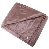 TARP MED DTY BROWN 12X16FT
