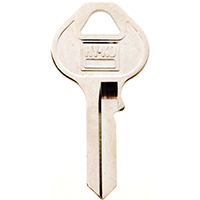 Master M10 Key Blank, Nickel-Plated Brass