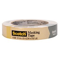TAPE MASKING GEN PURP 1INX60YD