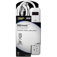 STRIP SURGE 6OUT 1000J 8FT WHT