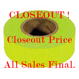 Glo-Lime 150 ft High-Visibility Flagging Tape