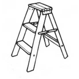 Wood Step Stool 2 Step Type 3