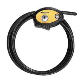 Master Lock Python Adjustable Cable Lock, 6 ft. x 3/8 in, Keyed Different