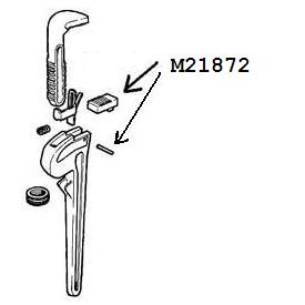 Ridgid 31635 Heel Jaw & Pin Assembly for 12" & 14" Pipe Wrenches