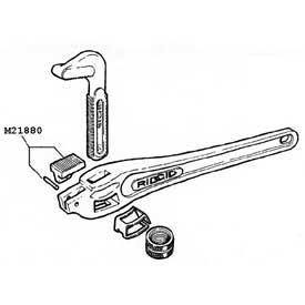 RIDGID 31675 18-inch Pipe Wrench Heel Jaw & Pin Replacement
